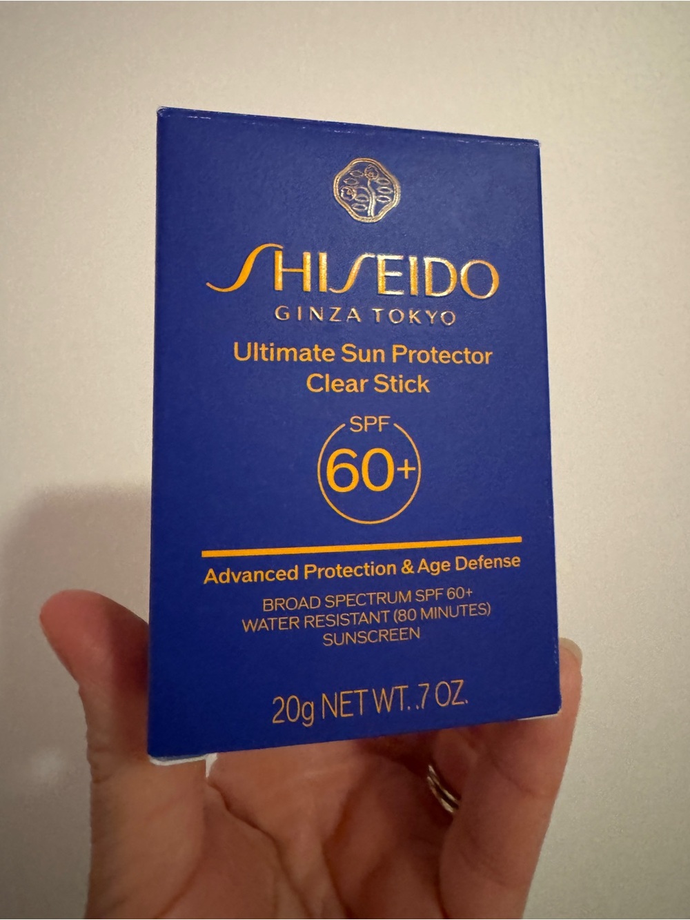 Shiseido Ultimate Sun Protector Clear Stick SPF 60+ Sunscreen. New and full size